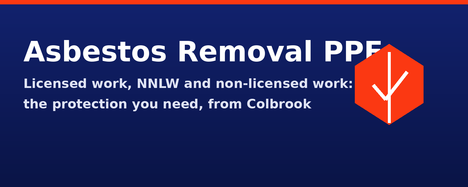 Asbestos removal PPE: licensed work, NNLW and non-licensed work