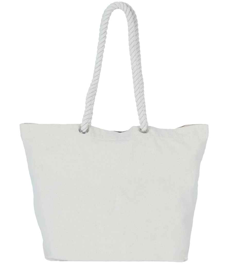 [KI3209 WNAT ONE] Kimood Marine Style Tote Bag (Washed Natural)