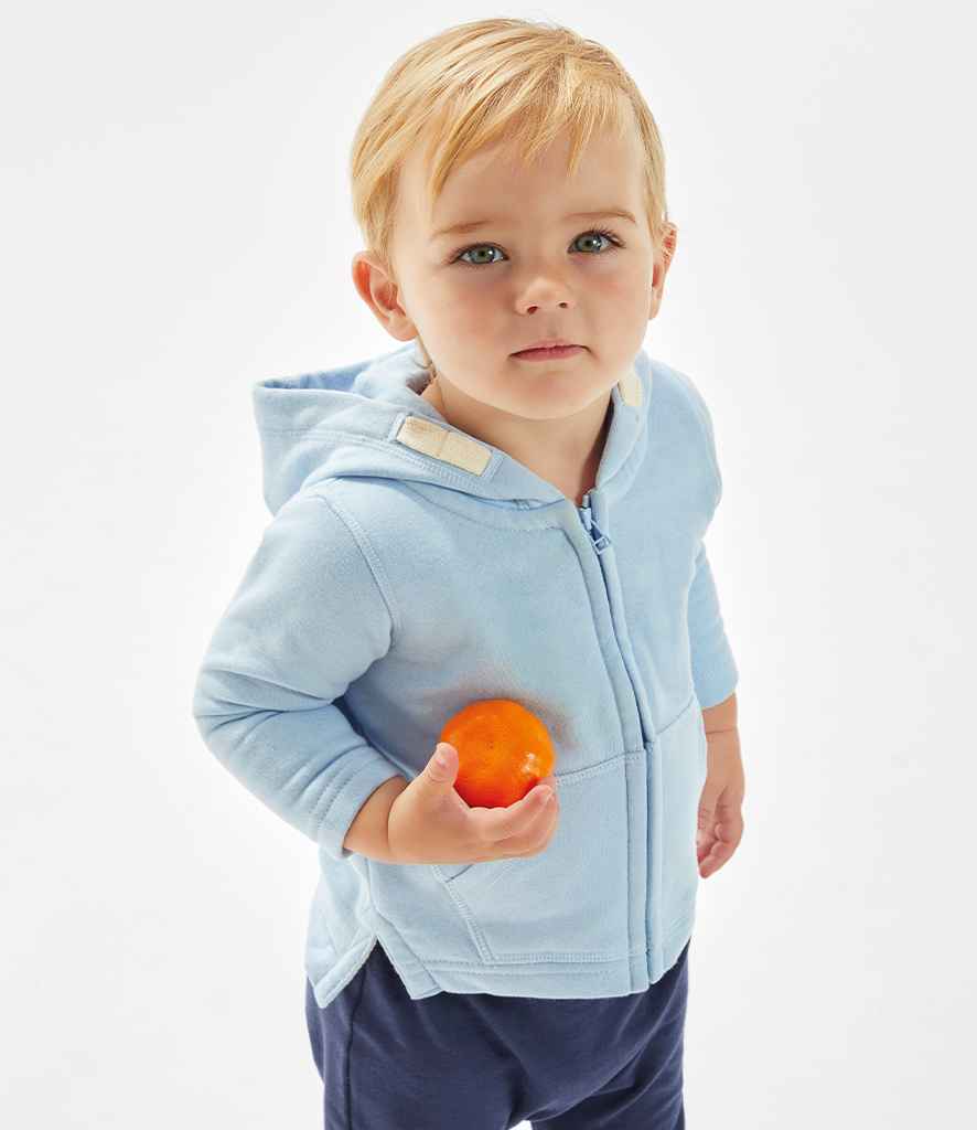 [BZ32 DYB 4-5] BabyBugz Baby Zipped Hoodie (Dusty Blue, 4-5)