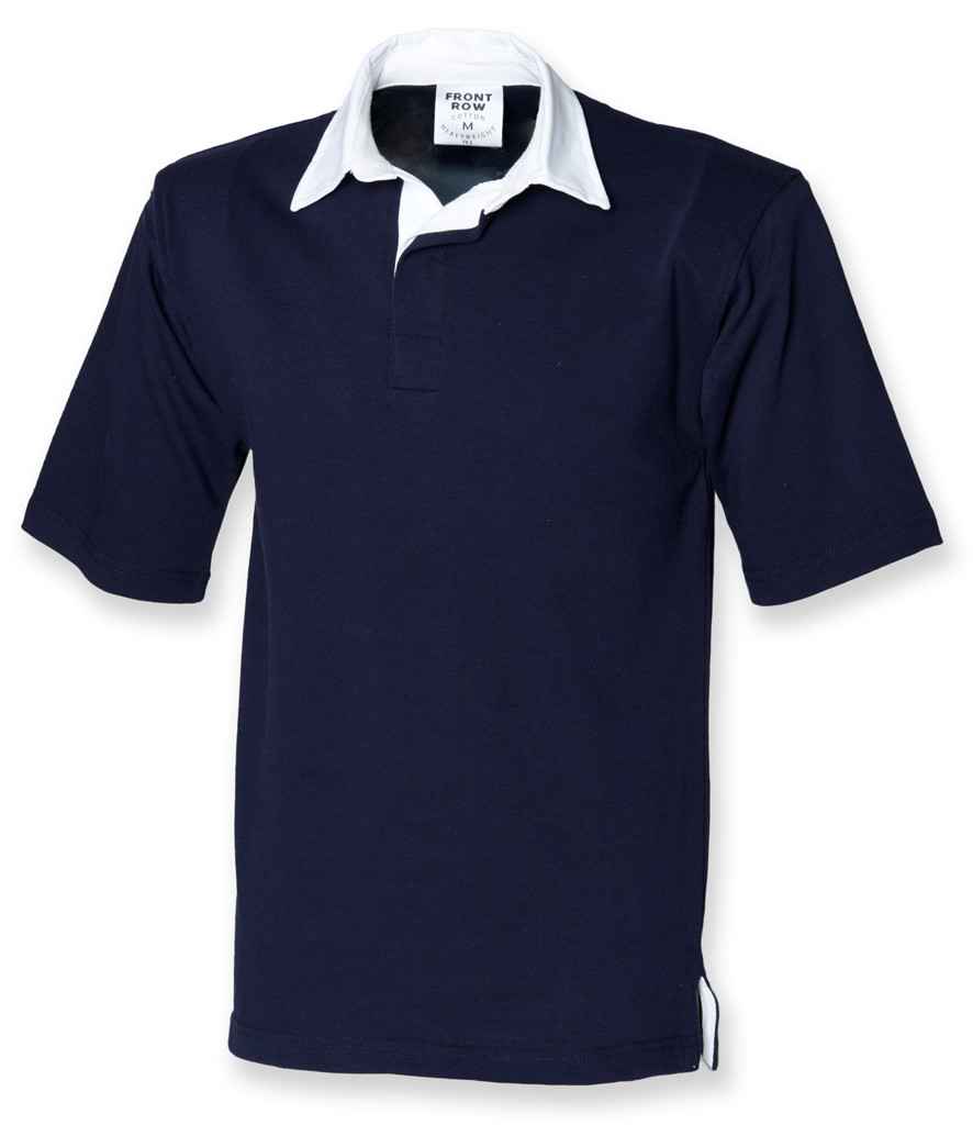 [FR3 NAV S] Front Row Short Sleeve Rugby Shirt (S)