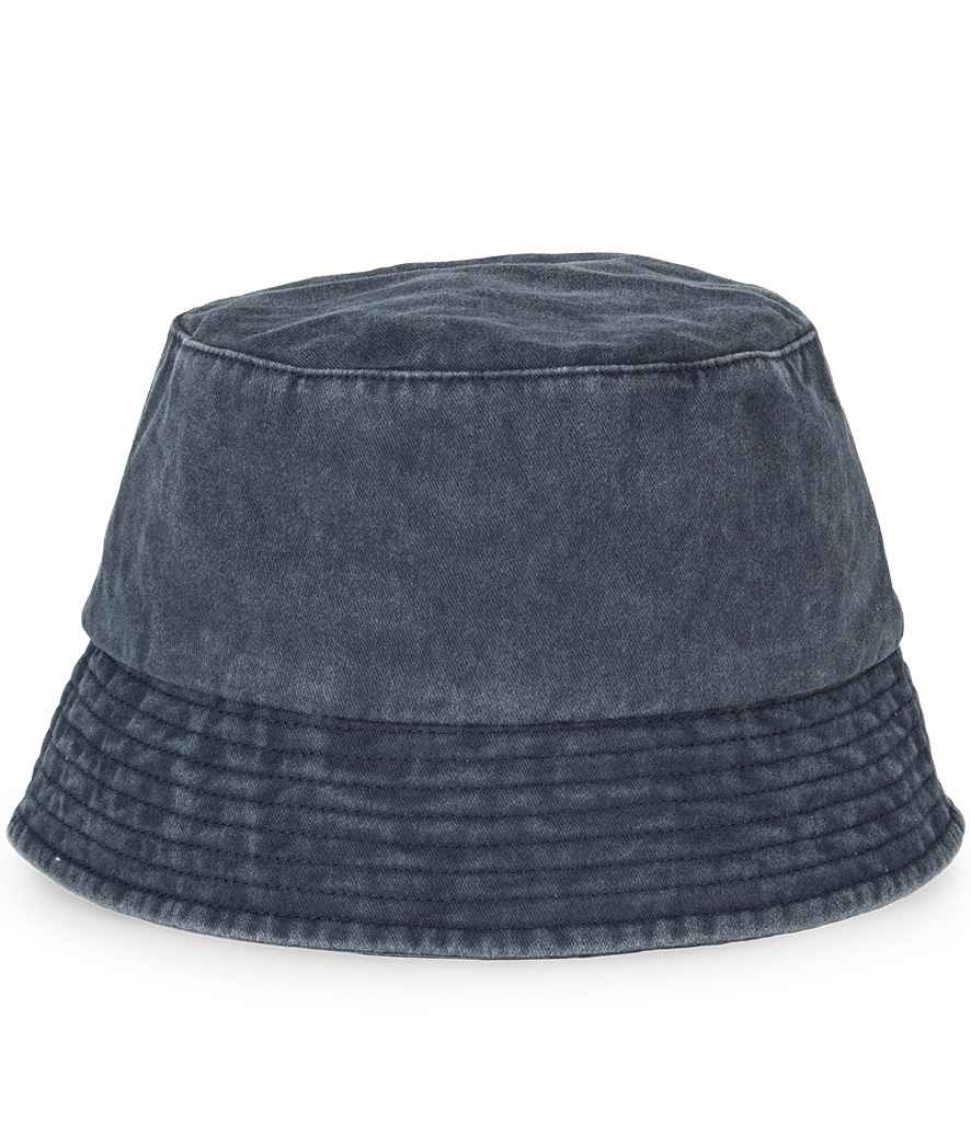 [NS020 WNV S/M] Native Spirit Faded Bucket Hat (Washed Navy, S/M)