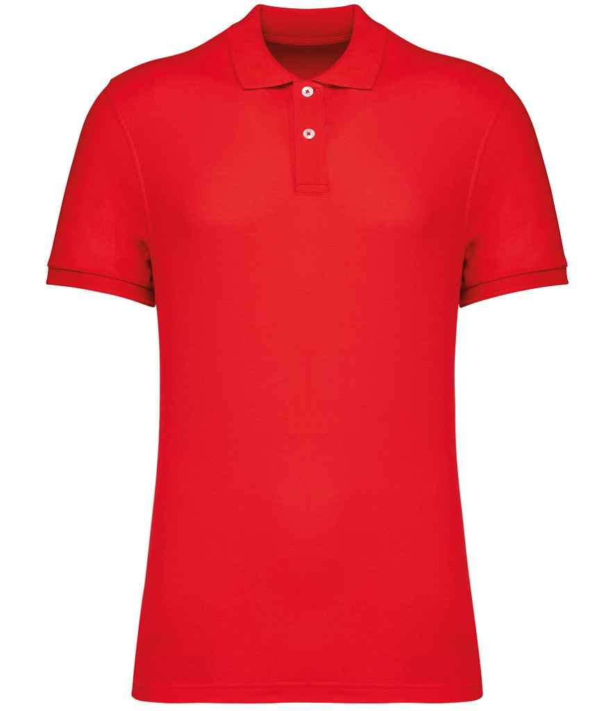 [NS207 POP S] Native Spirit Piqué Polo Shirt (Poppy Red, S)