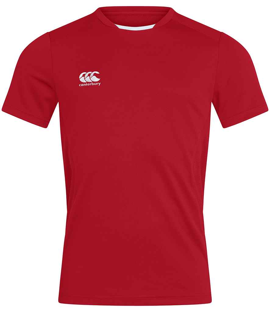 [CN260 FGR S] Canterbury Club Dry T-Shirt (Flag Red, S)