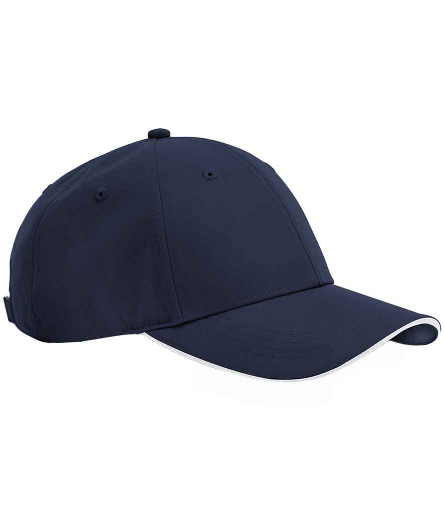 [BB195R FN/WH ONE] Beechfield Team Sports-Tech Cap (French Navy/White)