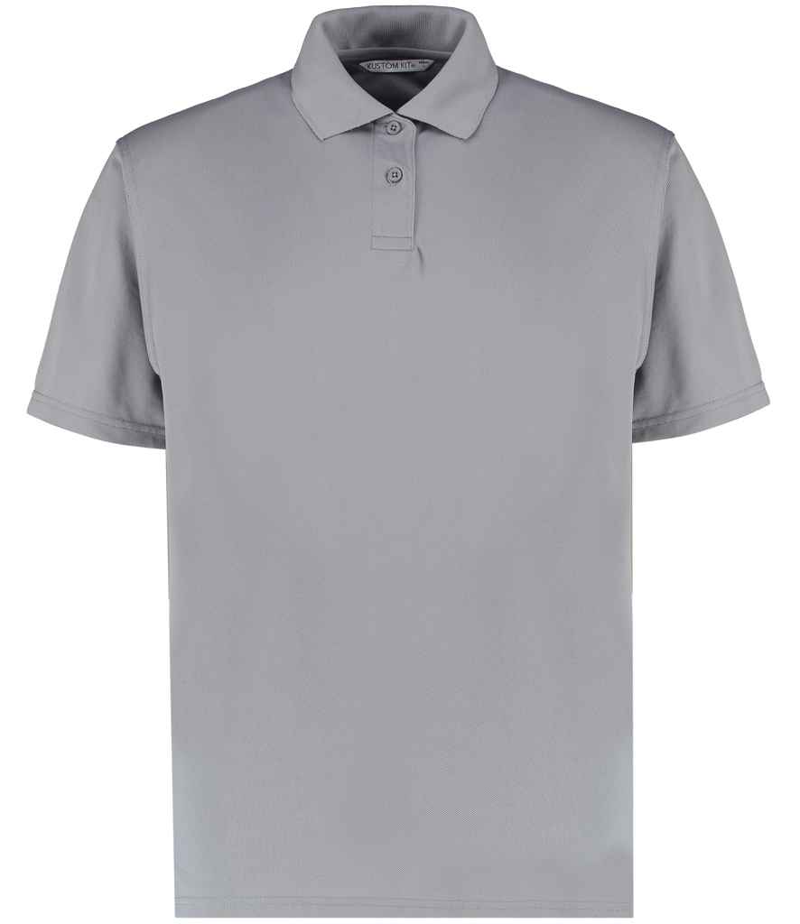 [K444 HES XS] Kustom Kit Regular Fit Cooltex® Plus Superwash® 60°C Piqué Polo Shirt (Heather Solid, XS)