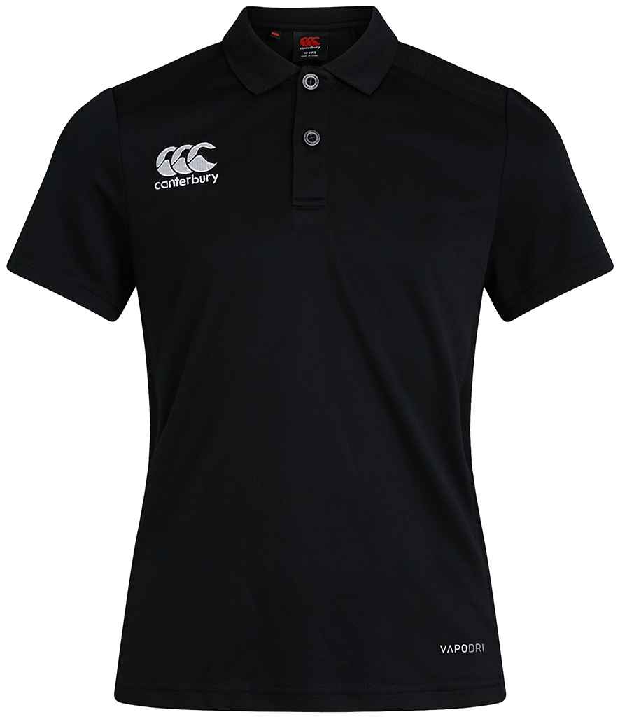 [CN263F BLK 8] Canterbury Ladies Club Dry Polo Shirt (Black, 8)
