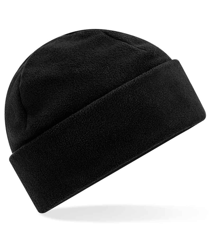 [BB243R BLK ONE] Beechfield Recycled Fleece Cuffed Beanie (Black)