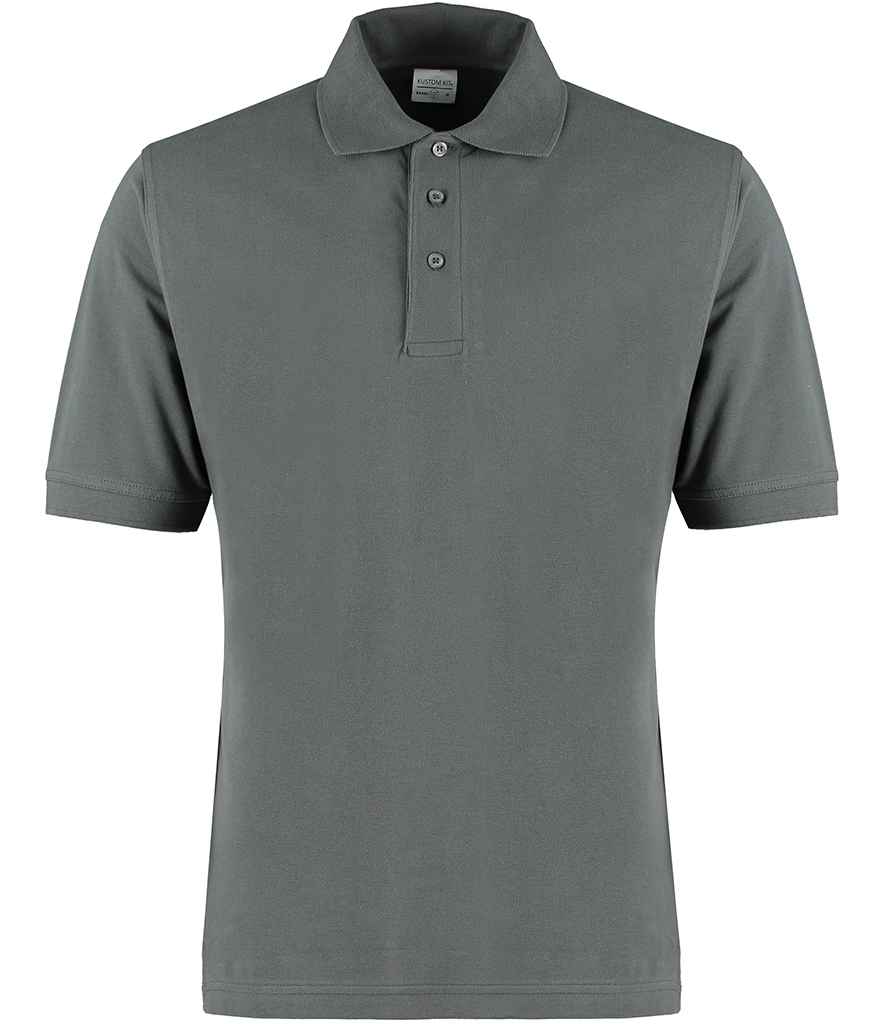 [K460 DGY XS] Kustom Kit Cotton Klassic Superwash® 60°C Polo Shirt (Dark Grey, XS)