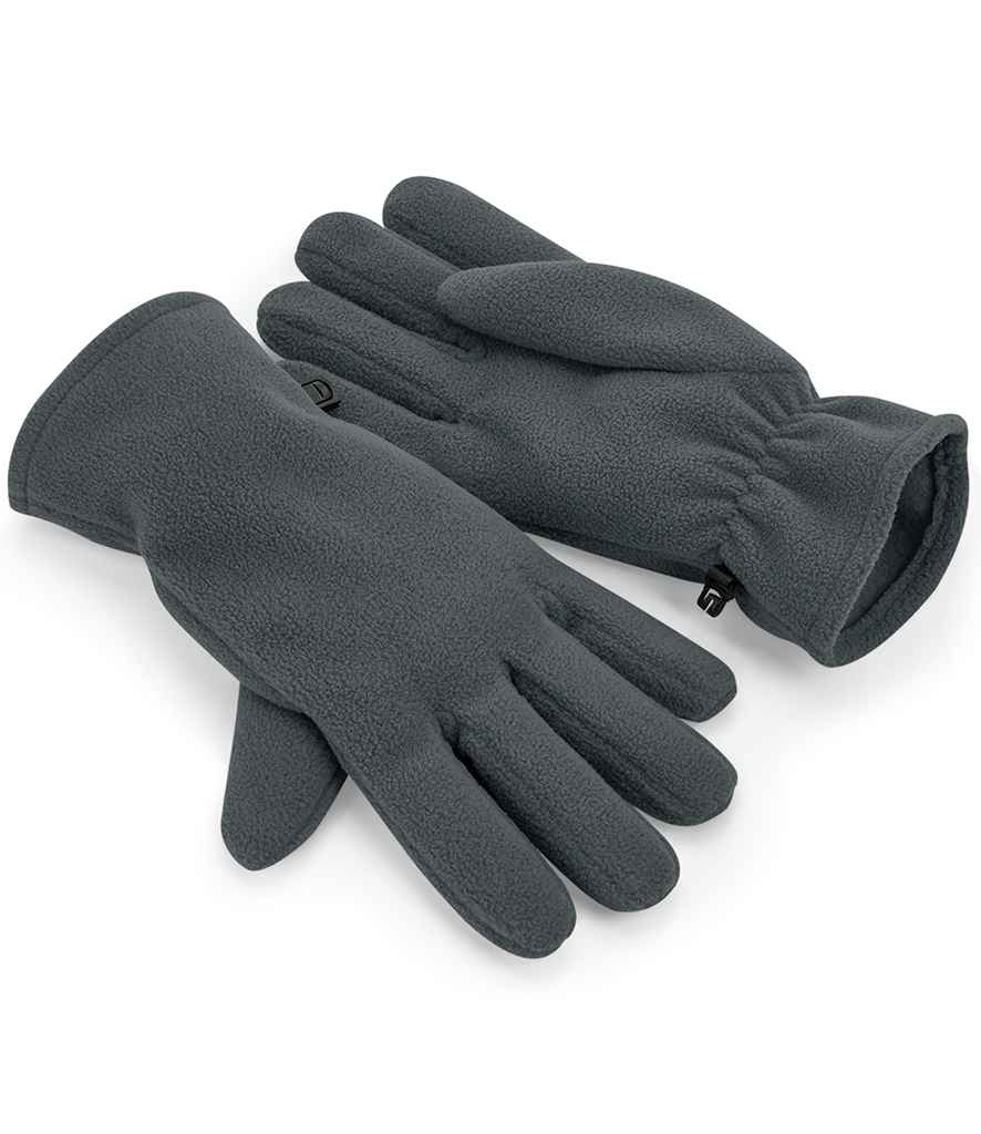 [BB298R STE S/M] Beechfield Recycled Fleece Gloves (Steel Grey, S/M)