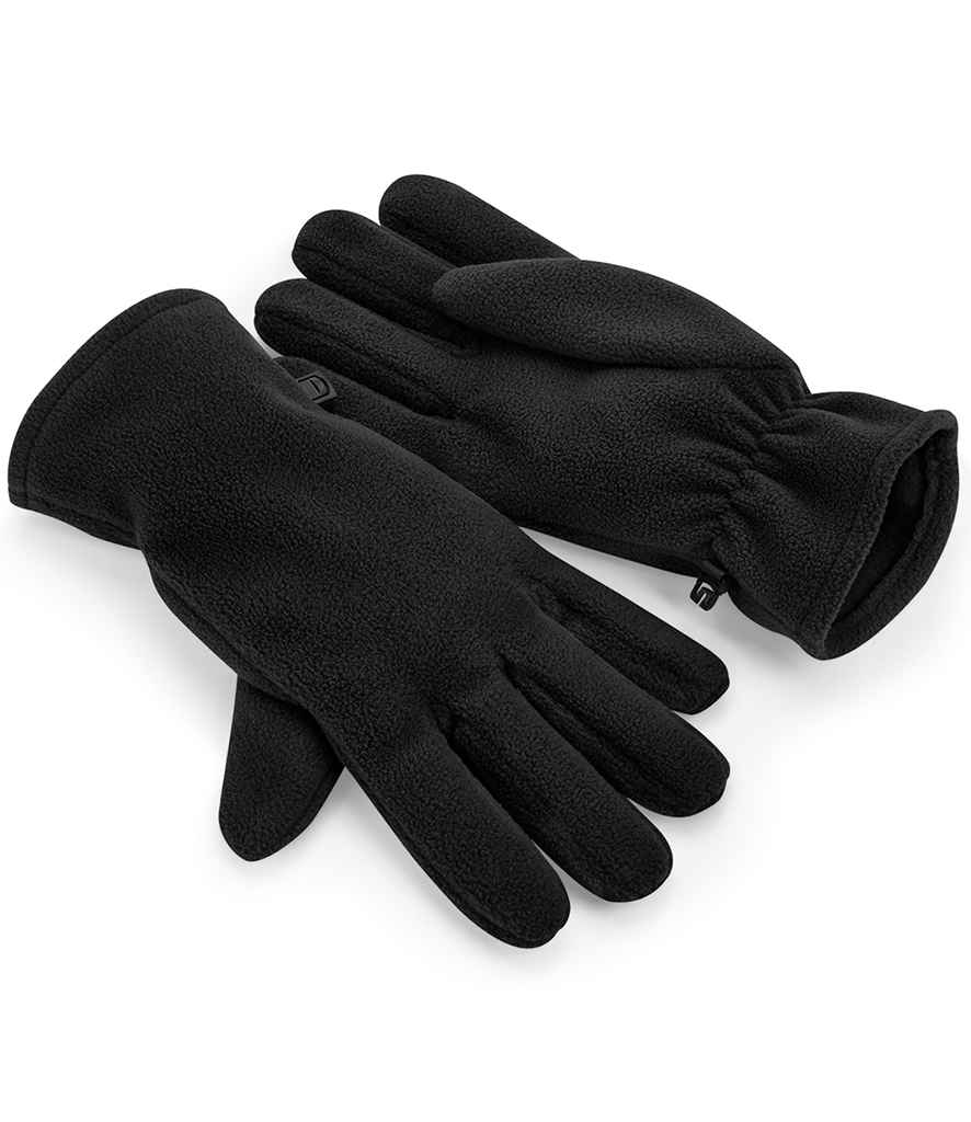 [BB298R BLK S/M] Beechfield Recycled Fleece Gloves (Black, S/M)