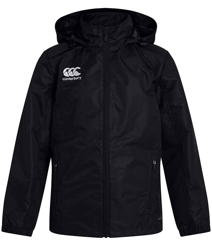 [CN268B BLK 6] Canterbury Kids Club Rain Jacket (Black, 6)