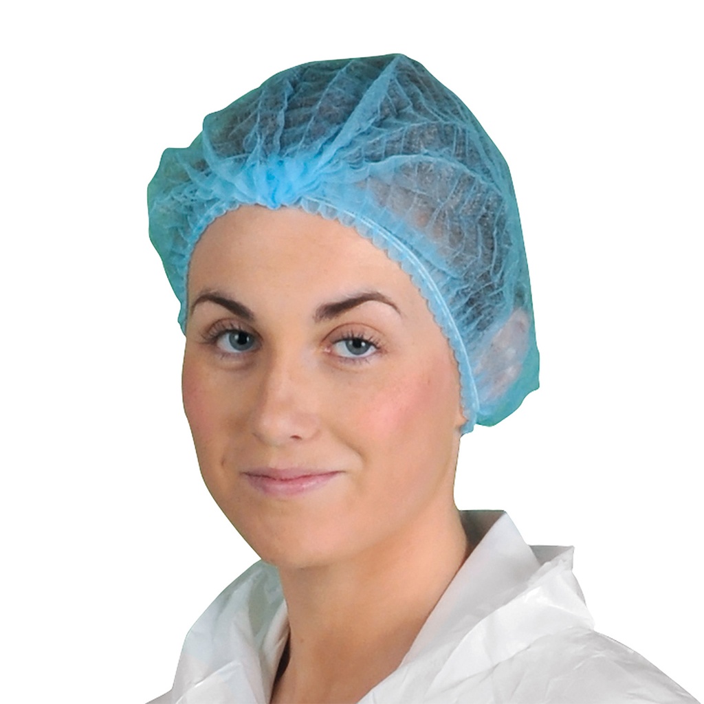 [D100BLU] PP Disposable Mob Cap (PK3000) (Blue)