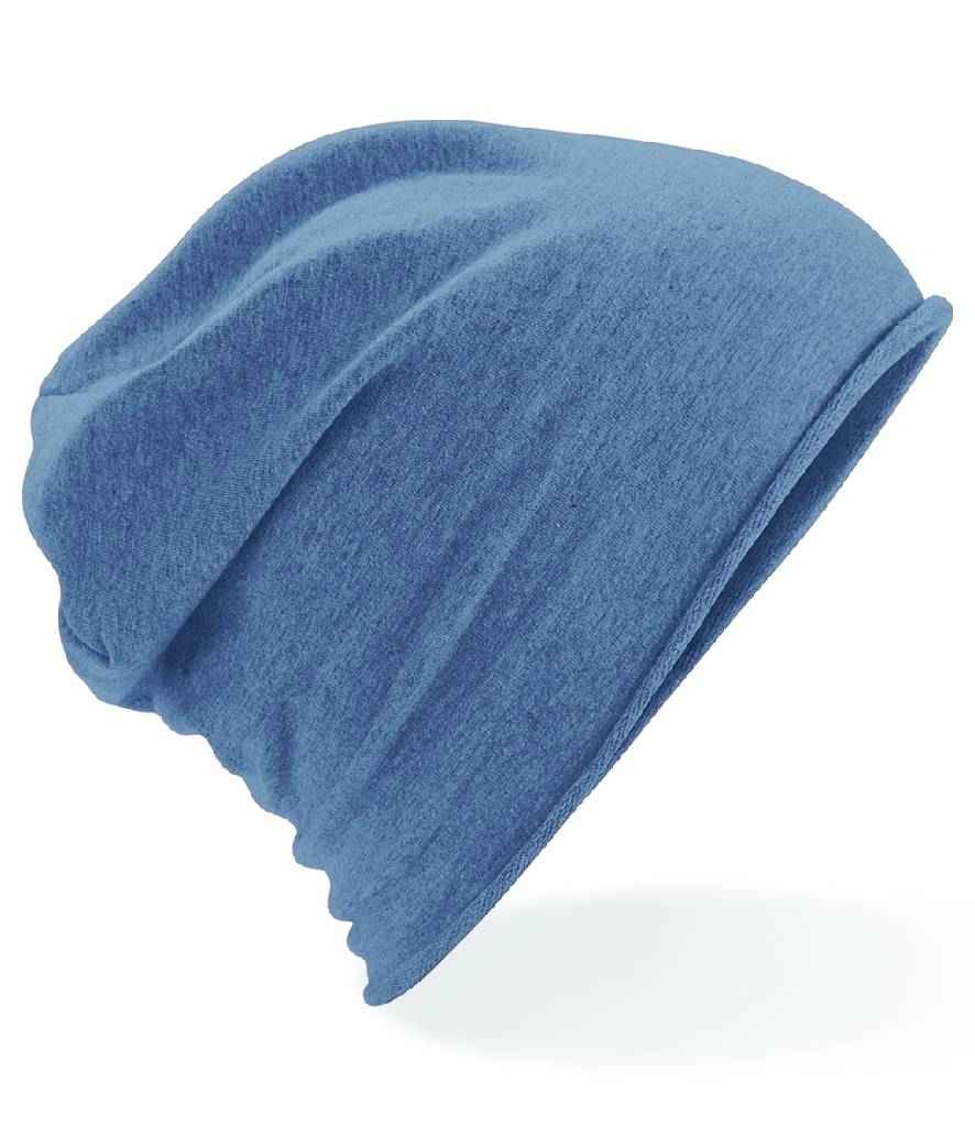 [BB361 DNM ONE] Beechfield Jersey Beanie (Denim Blue)