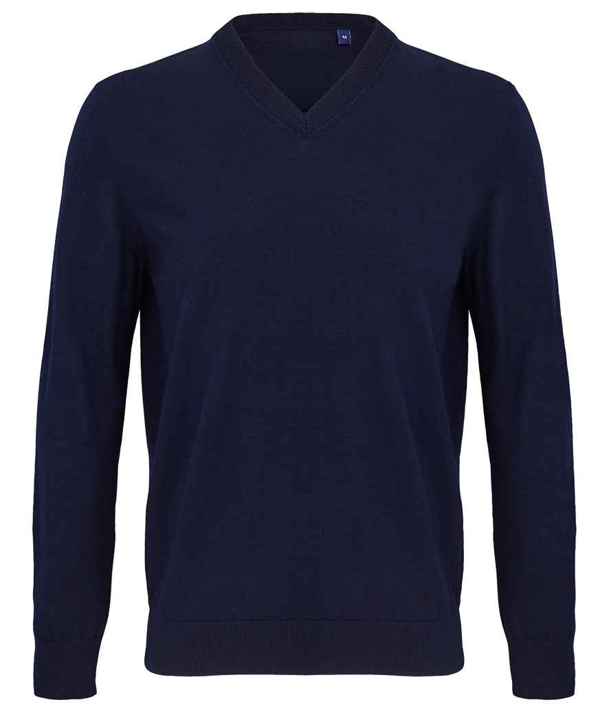 [03987 NGT S] NEOBLU Sullivan V Neck Sweater (Night Blue, S)