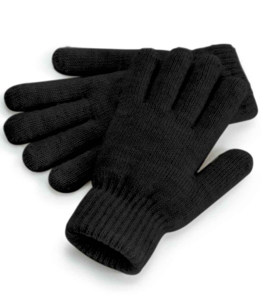[BB387 BCM ONE] Beechfield Cosy Ribbed Cuff Gloves (Black Marl)