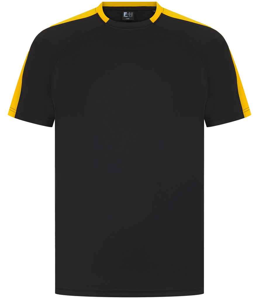 [LV290 BK/GO XS] Finden + Hales Unisex Team T-Shirt (Black/Gold, XS)