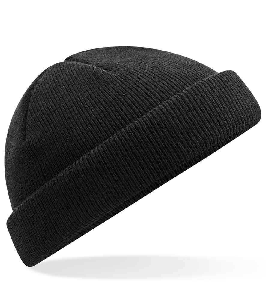[BB43R BLK ONE] Beechfield Recycled Mini Fisherman Beanie (Black)