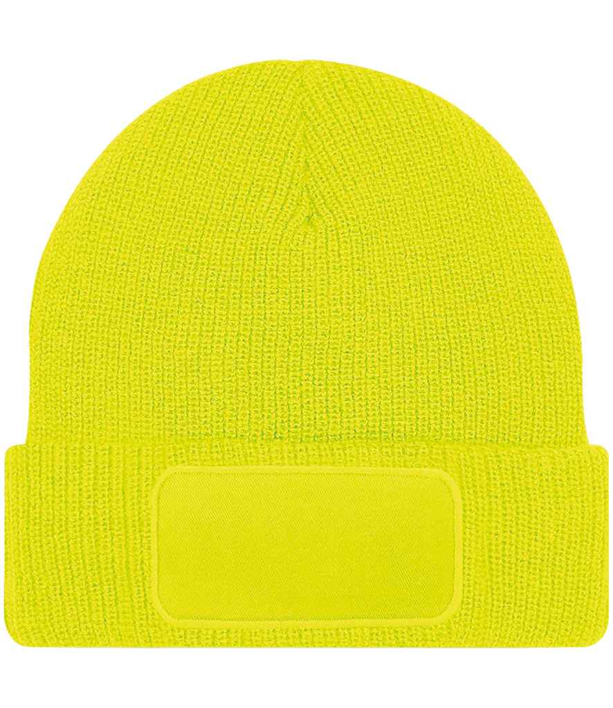 [BB440 FLY ONE] Beechfield Thinsulate™ Patch Beanie (Fluorescent Yellow)