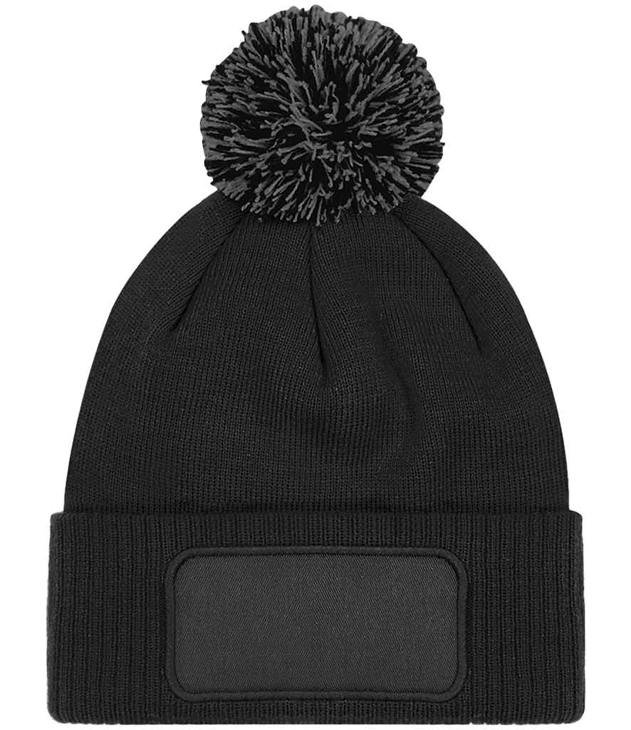 [BB443 BK/GP ONE] Beechfield Snowstar® Printers Beanie (Black/Graphite Grey)