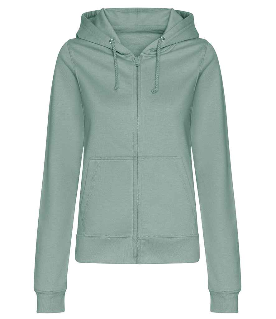[JH050F DUG XS] AWDis Ladies College Zoodie (Dusty Green, XS)