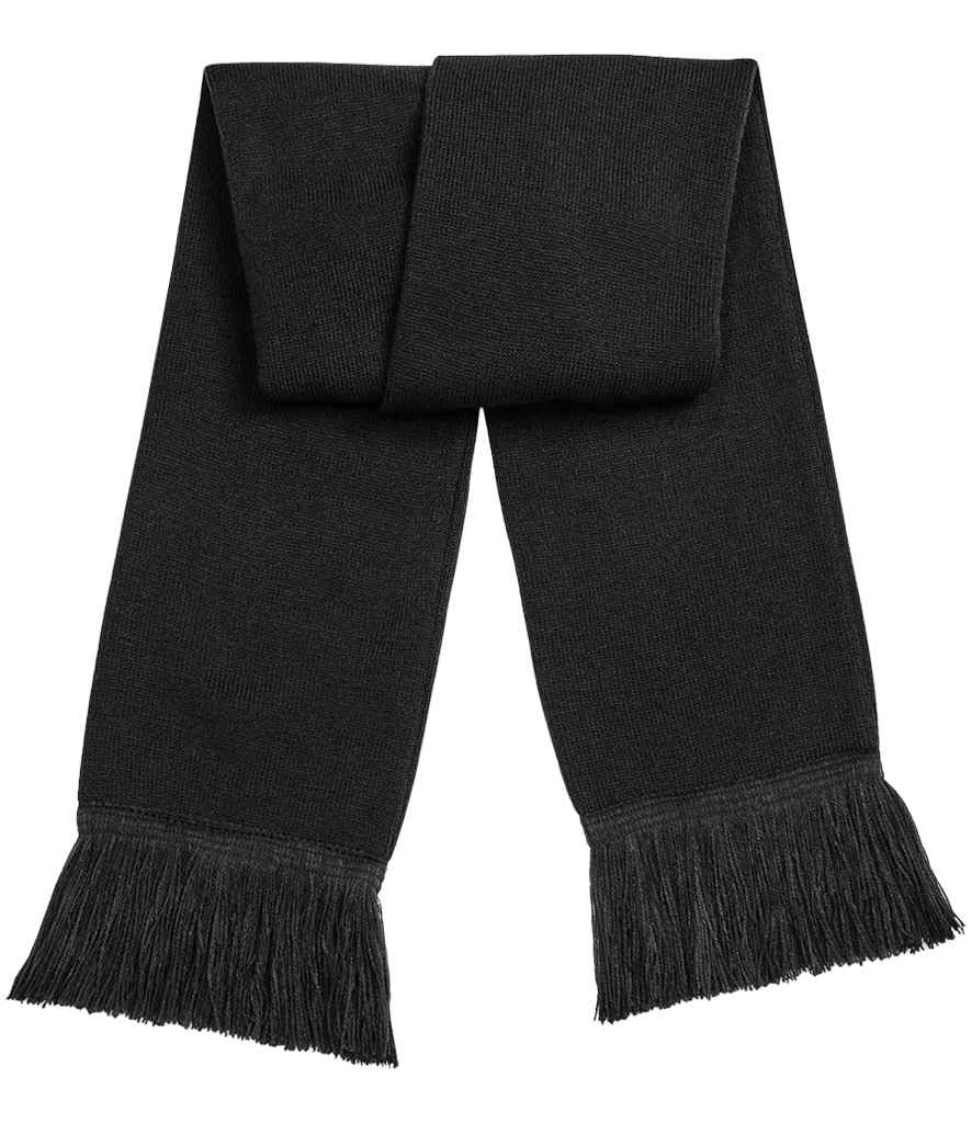 [BB470 BLK ONE] Beechfield Classic Knitted Scarf (Black)