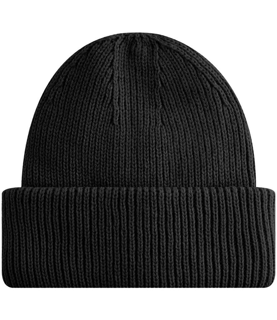[BB508R BLK ONE] Beechfield Recycled Wind Resistant Breathable Elements Beanie (Black)
