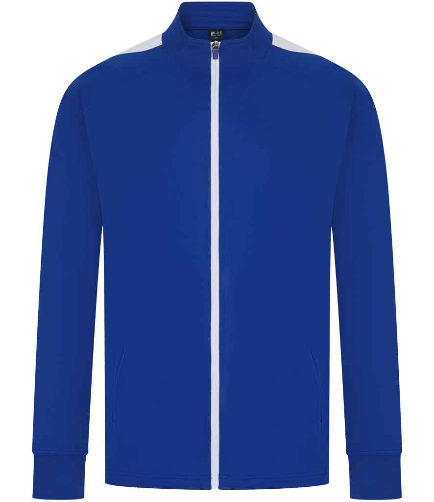 [LV871 RY/WH XXS] Finden + Hales Knitted Tracksuit Top (Royal Blue/White, XXS)