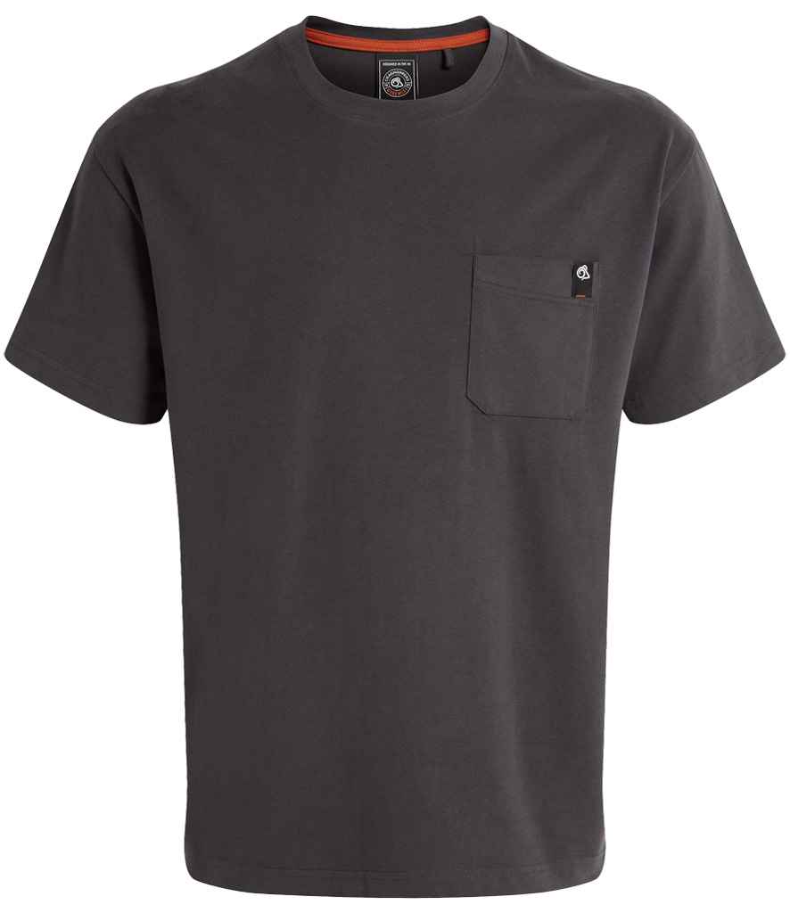 [CR701 CAG S] Craghoppers Workwear Wakefield Pocket T-Shirt (Carbon Grey, S)