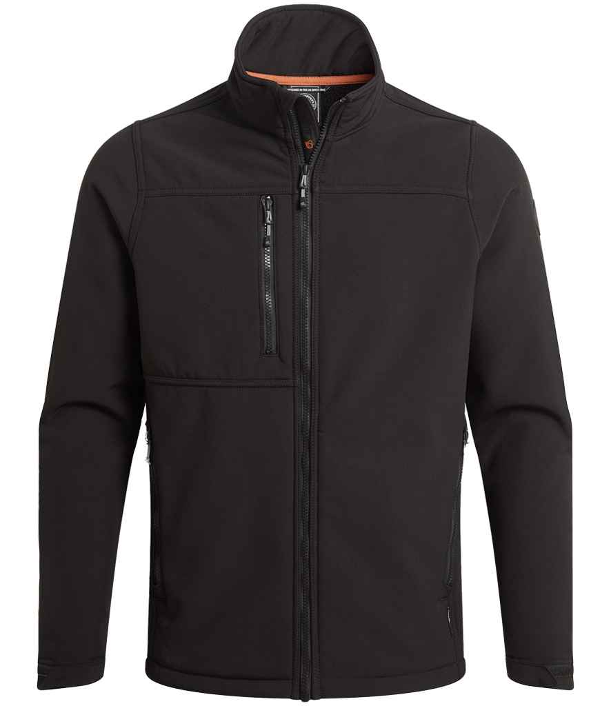[CR742 BLK S] Craghoppers Workwear Whitby Soft Shell Jacket (S)