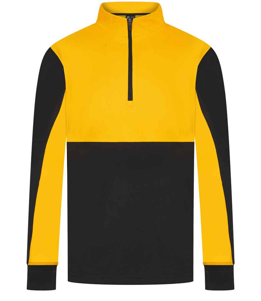 [LV874 BK/GO XXS] Finden + Hales 1/4 Zip Tracksuit Top (Black/Gold, XXS)