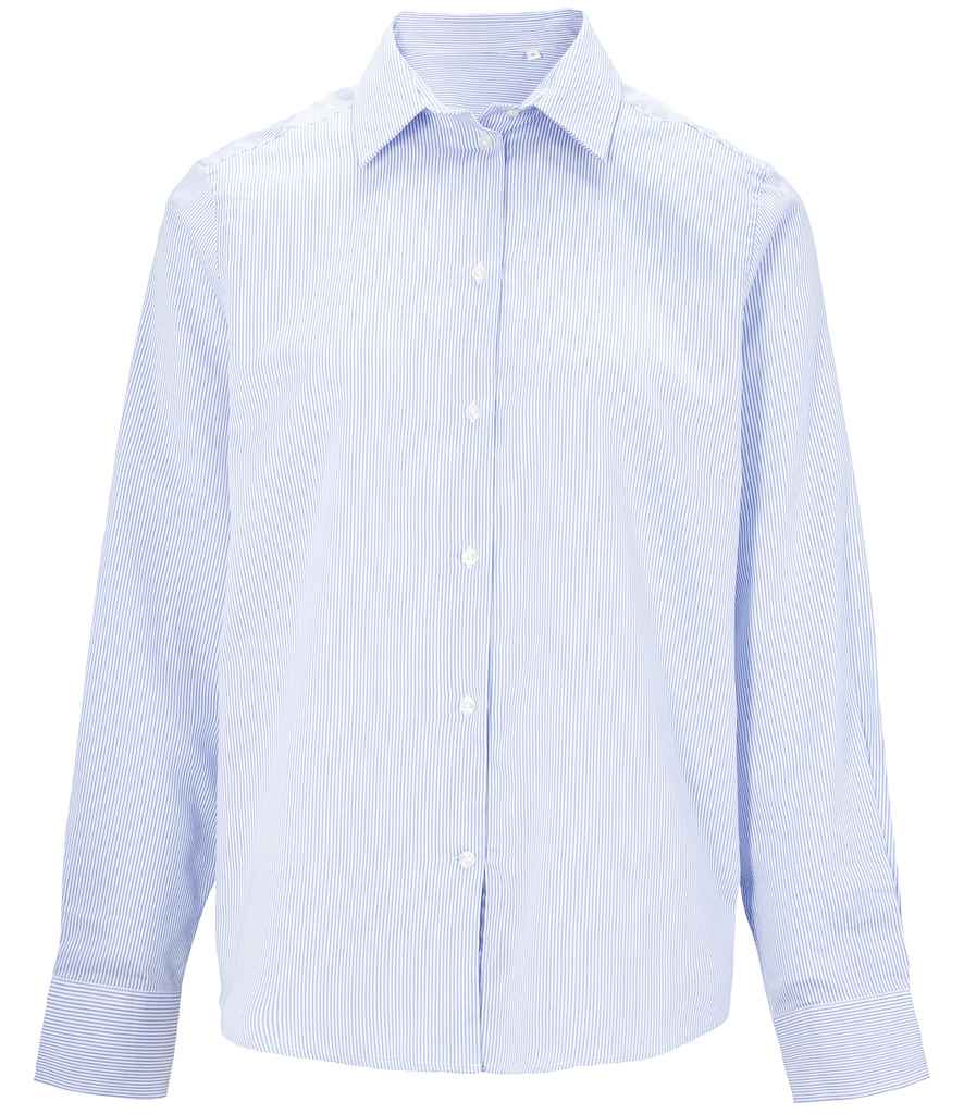 [04338 BSTP S] NEOBLU Baptiste Striped Long Sleeve Shirt (S)