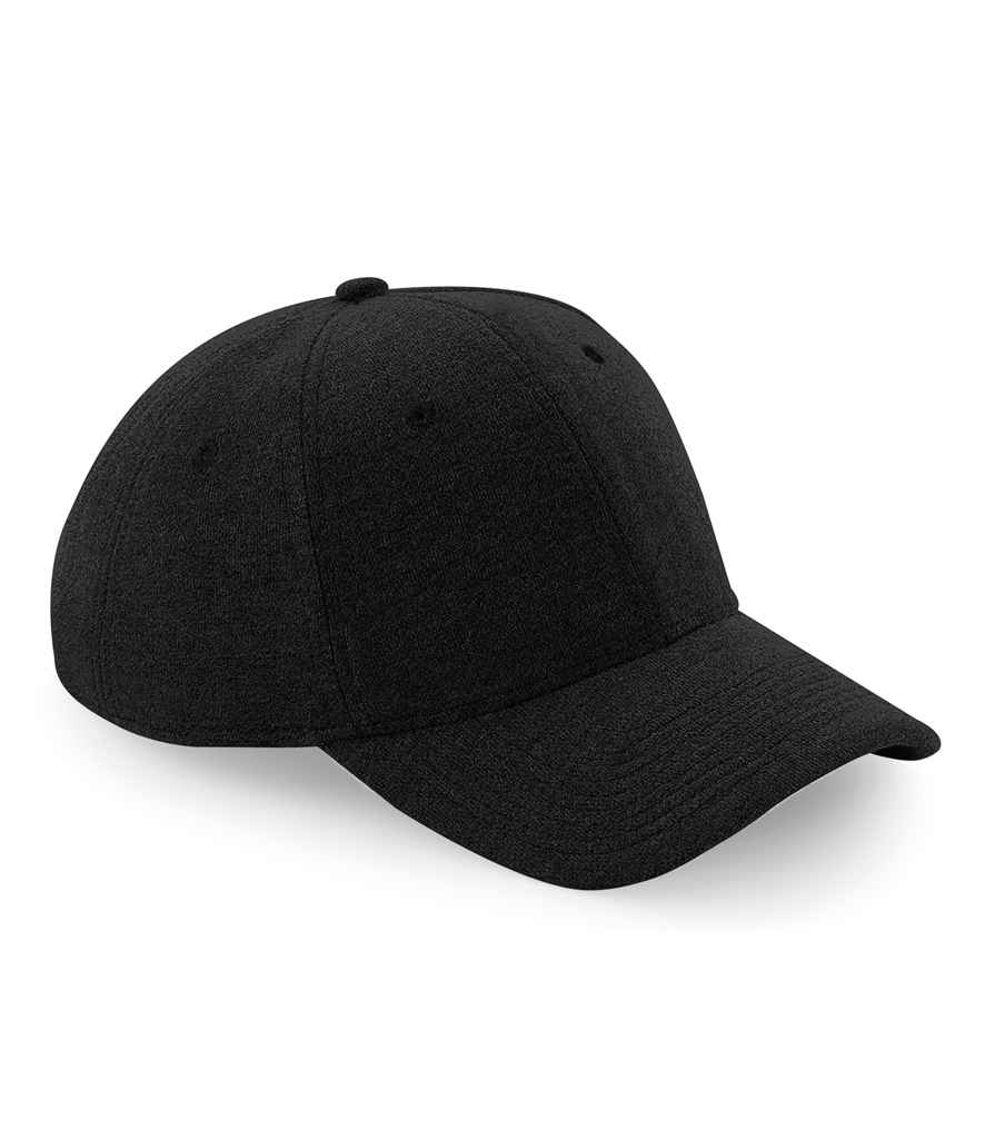 [BB677 BLK ONE] Beechfield Jersey Athleisure Baseball Cap (Black)