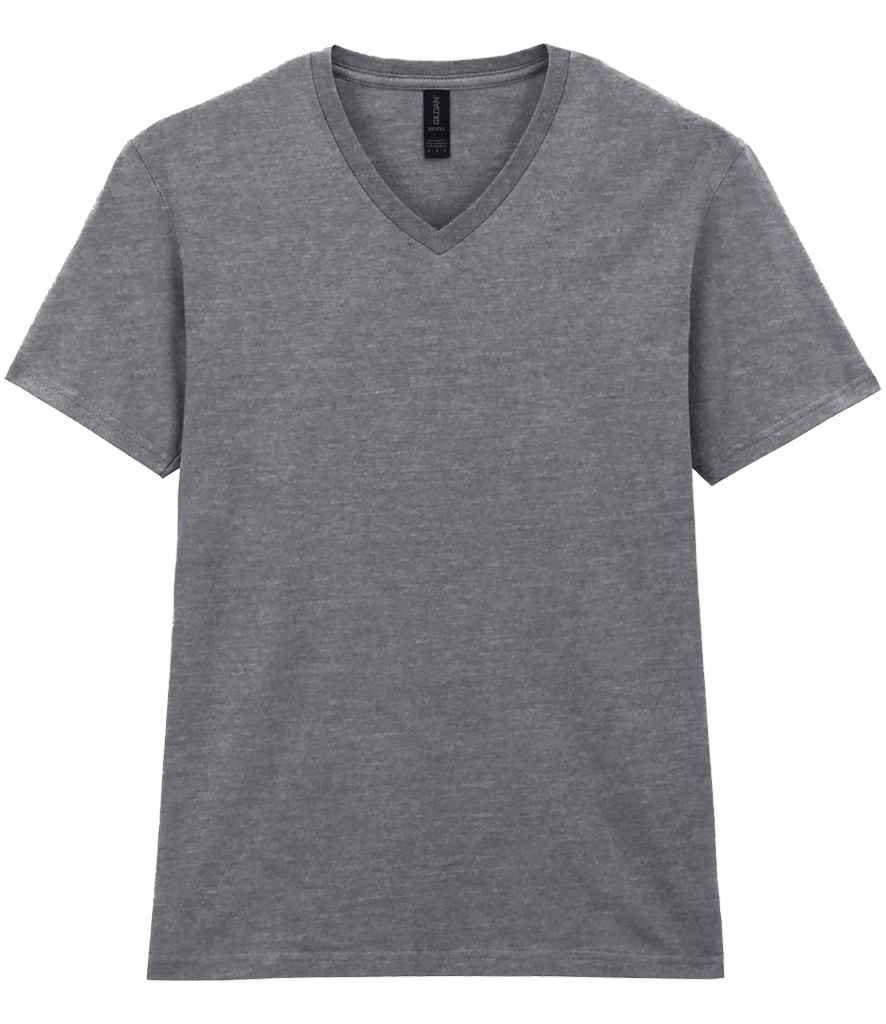 [GD10 SGY S] Gildan SoftStyle® V Neck T-Shirt (Sport Grey, S)