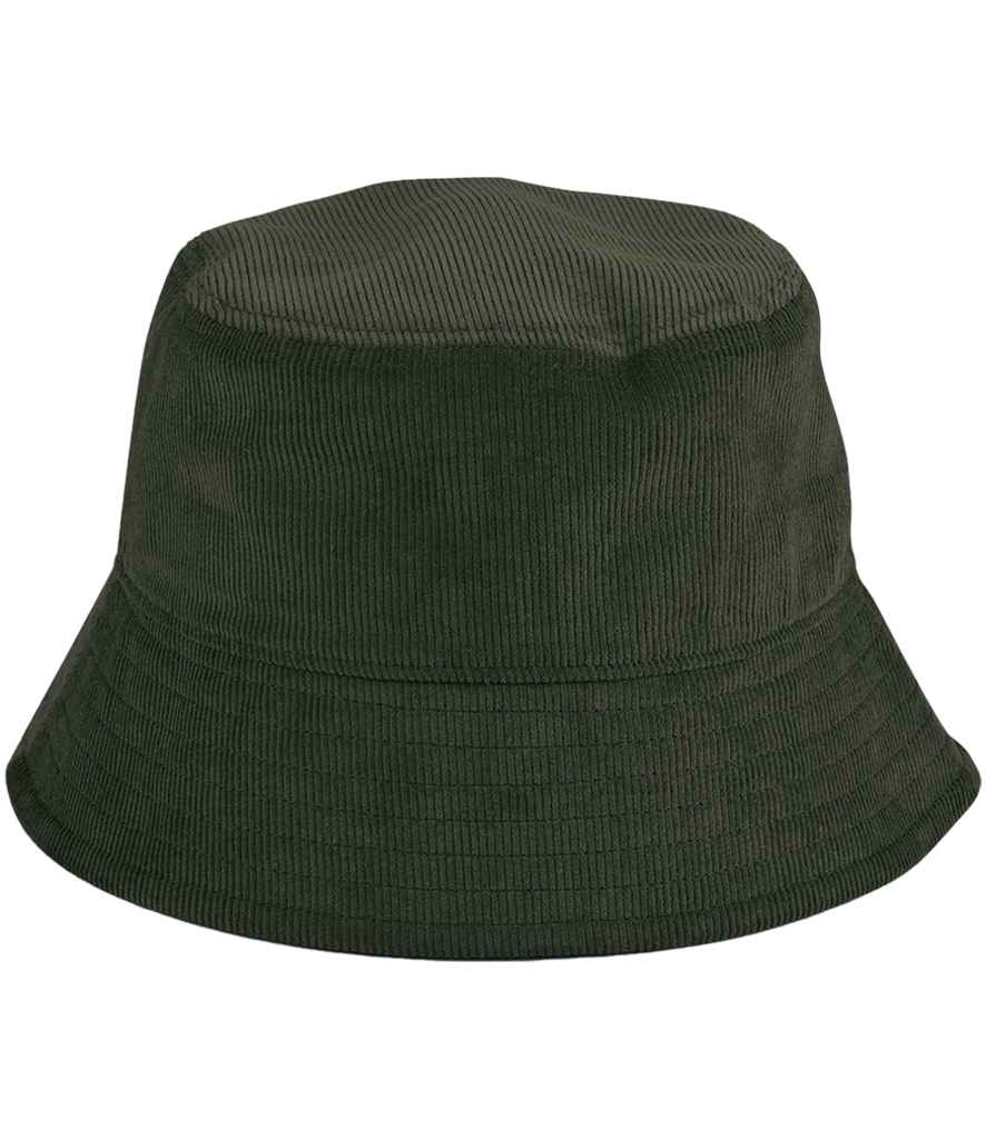 [BB687 FNI S/M] Beechfield EarthAware® Organic Cord Bucket Hat (Forest Night, S/M)
