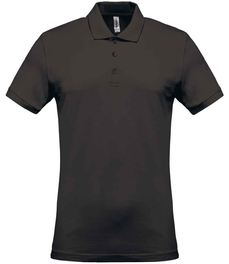 [KB254 DGY S] Kariban Short Sleeve Piqué Polo Shirt (Dark Grey, S)