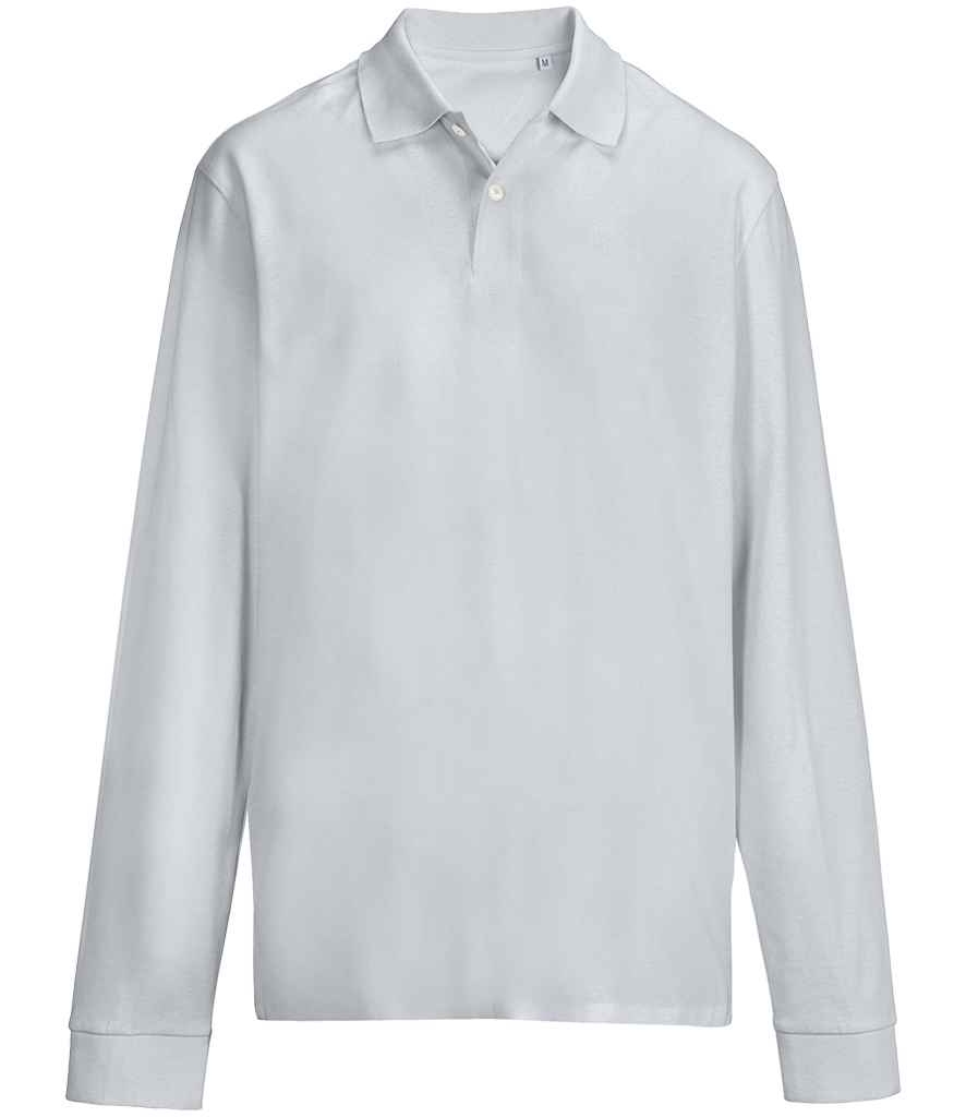 [04441 PGE XS] SOL'S Unisex Pacific Long Sleeve Piqué Polo Shirt (Pure Grey, XS)