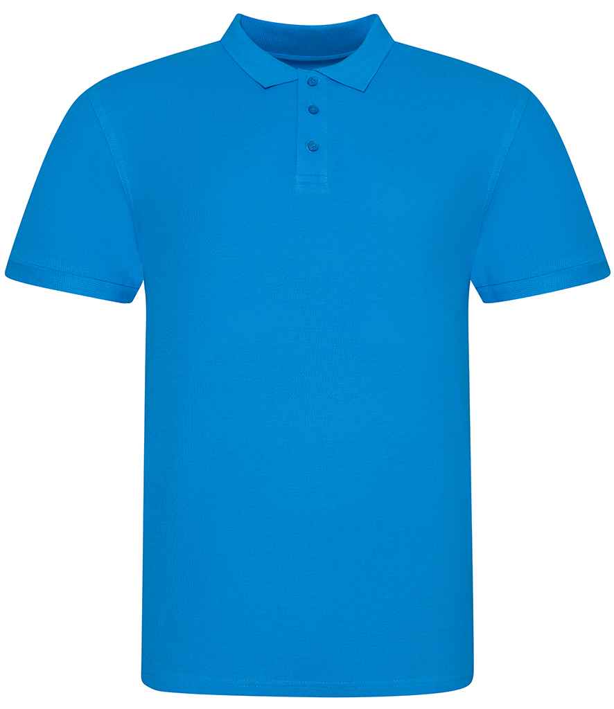 [JP100 AZR S] AWDis The 100 Cotton Piqué Polo Shirt (Azure, S)