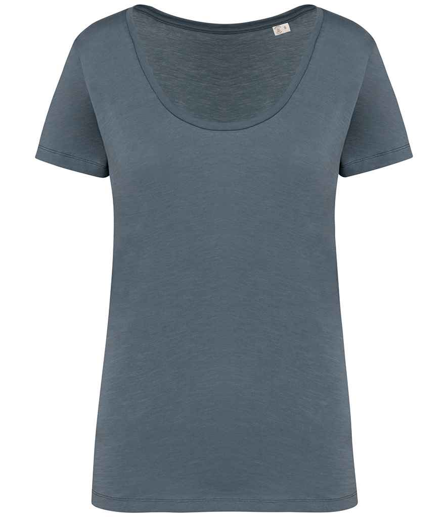 [NS329 MNL XS] Native Spirit Ladies Slub T-Shirt (Mineral Grey, XS)