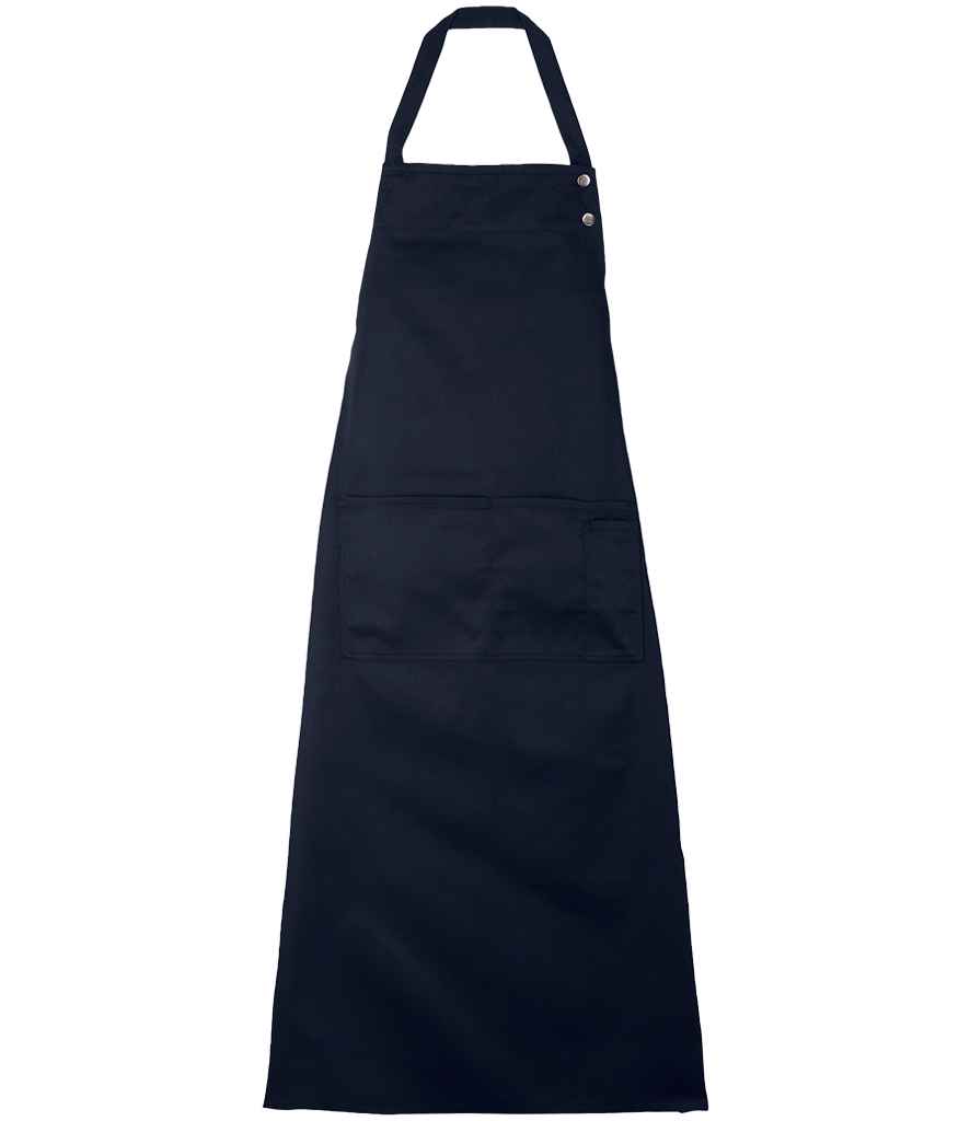 [04454 NGT ONE] NEOBLU Edgar Poly/Cotton Bib Apron (Night Blue)