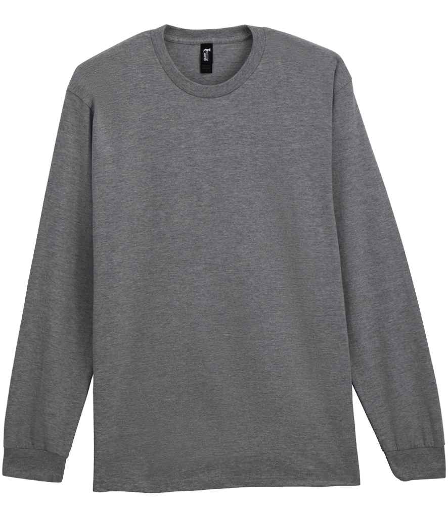 [GD22 GHE S] Gildan Hammer Heavyweight Long Sleeve T-Shirt (Graphite Heather, S)
