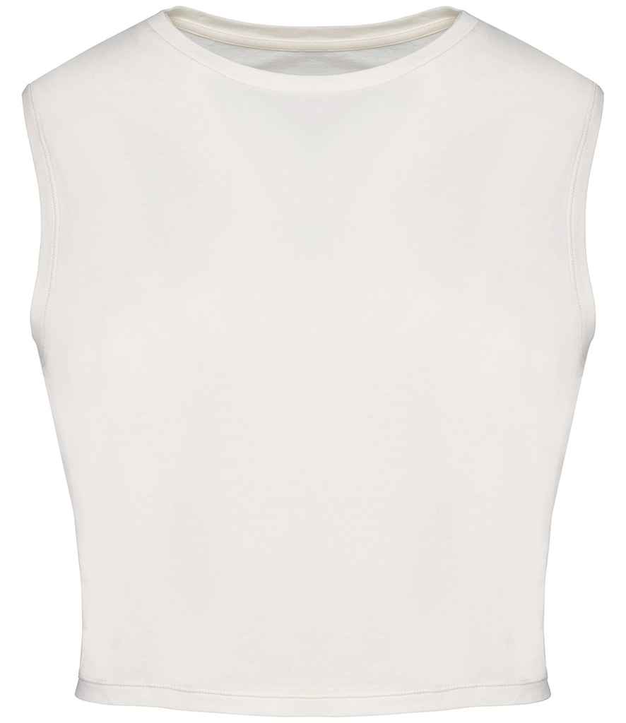 [NS342 WIV XS] Native Spirit Ladies Cropped Tank Top (Washed Ivory, XS)