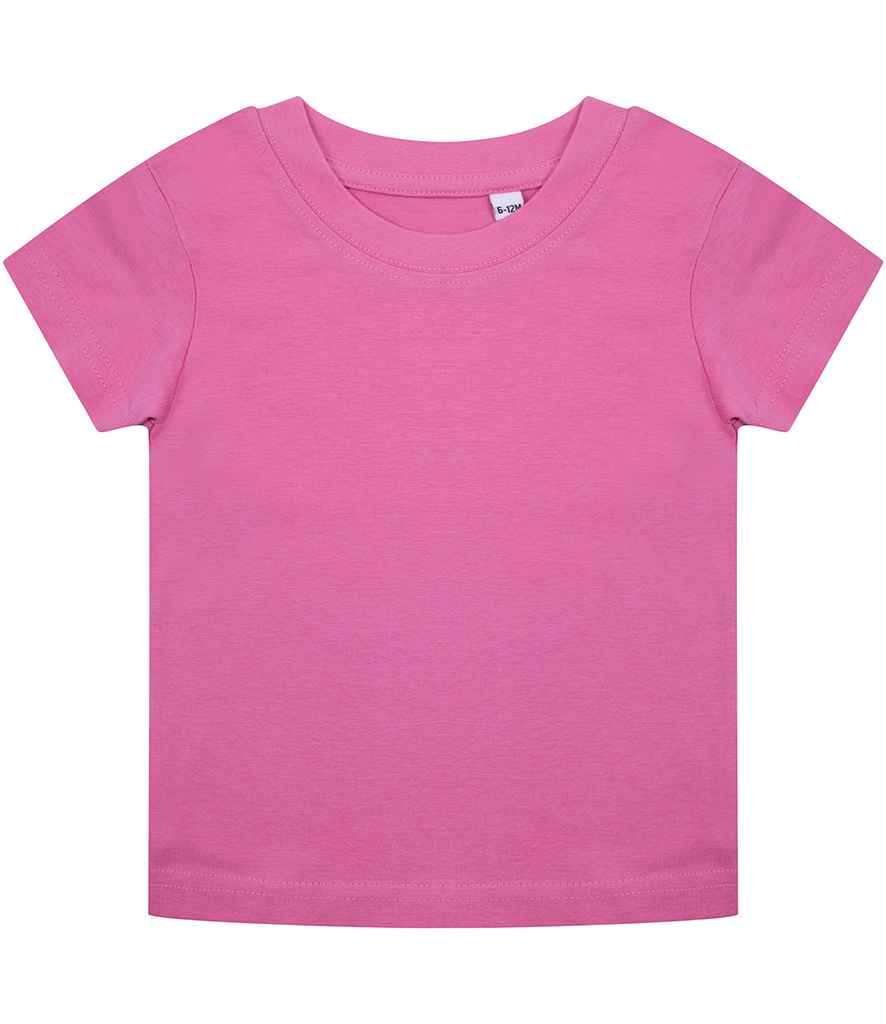 [LW620T BPN 0-3] Larkwood Baby/Toddler Organic T-Shirt (Bright Pink, 0-3)