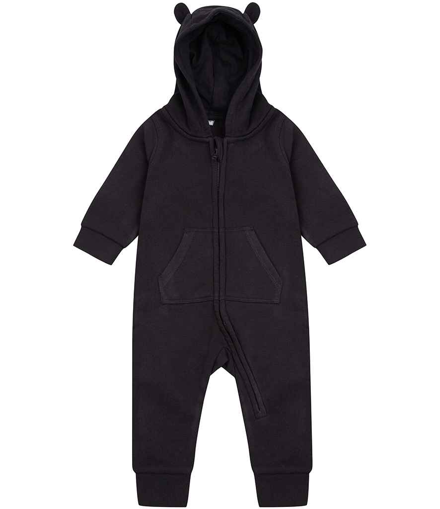 [LW70T BLK 12-18] Larkwood Baby/Toddler Fleece All In One (Black, 12-18)
