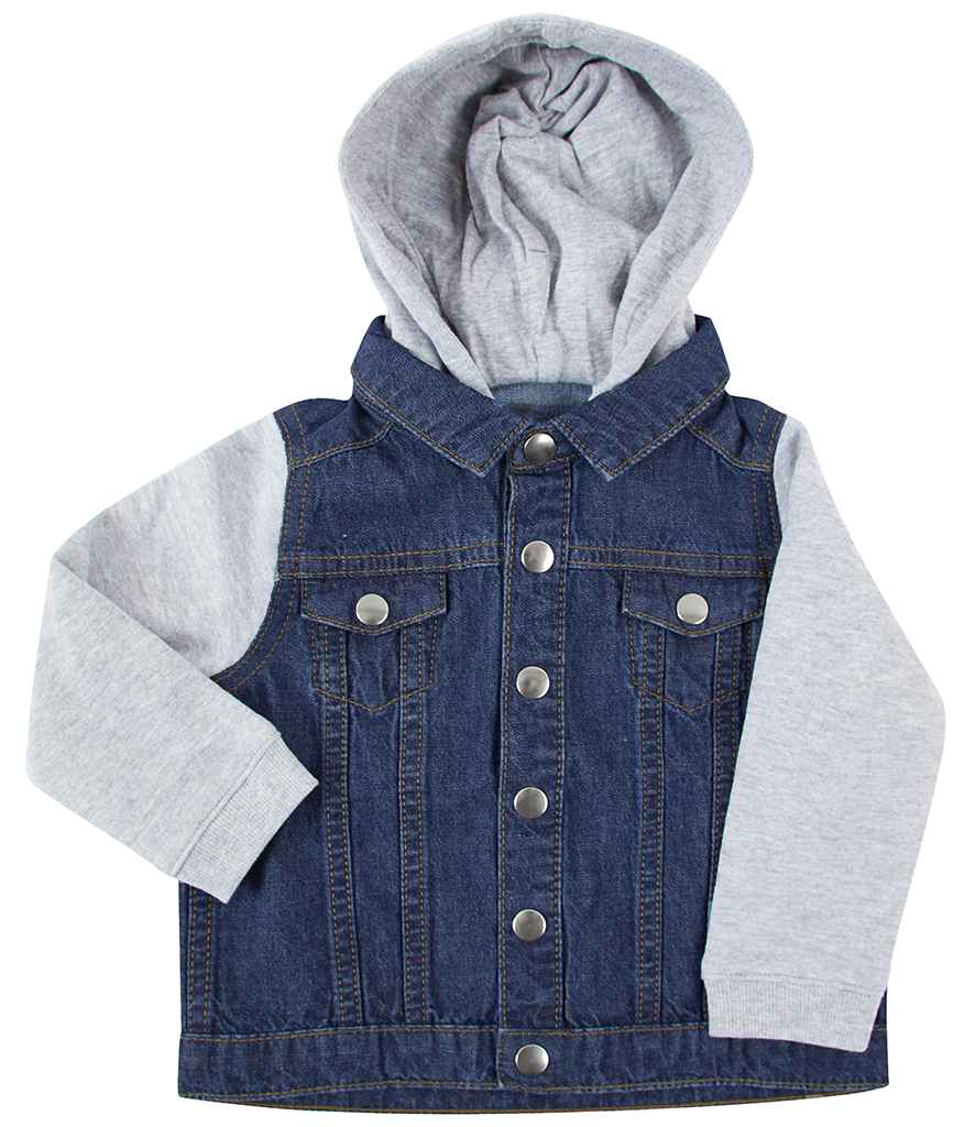 [LW750 BLU 3-4] Larkwood Kids Denim Jacket (3-4)