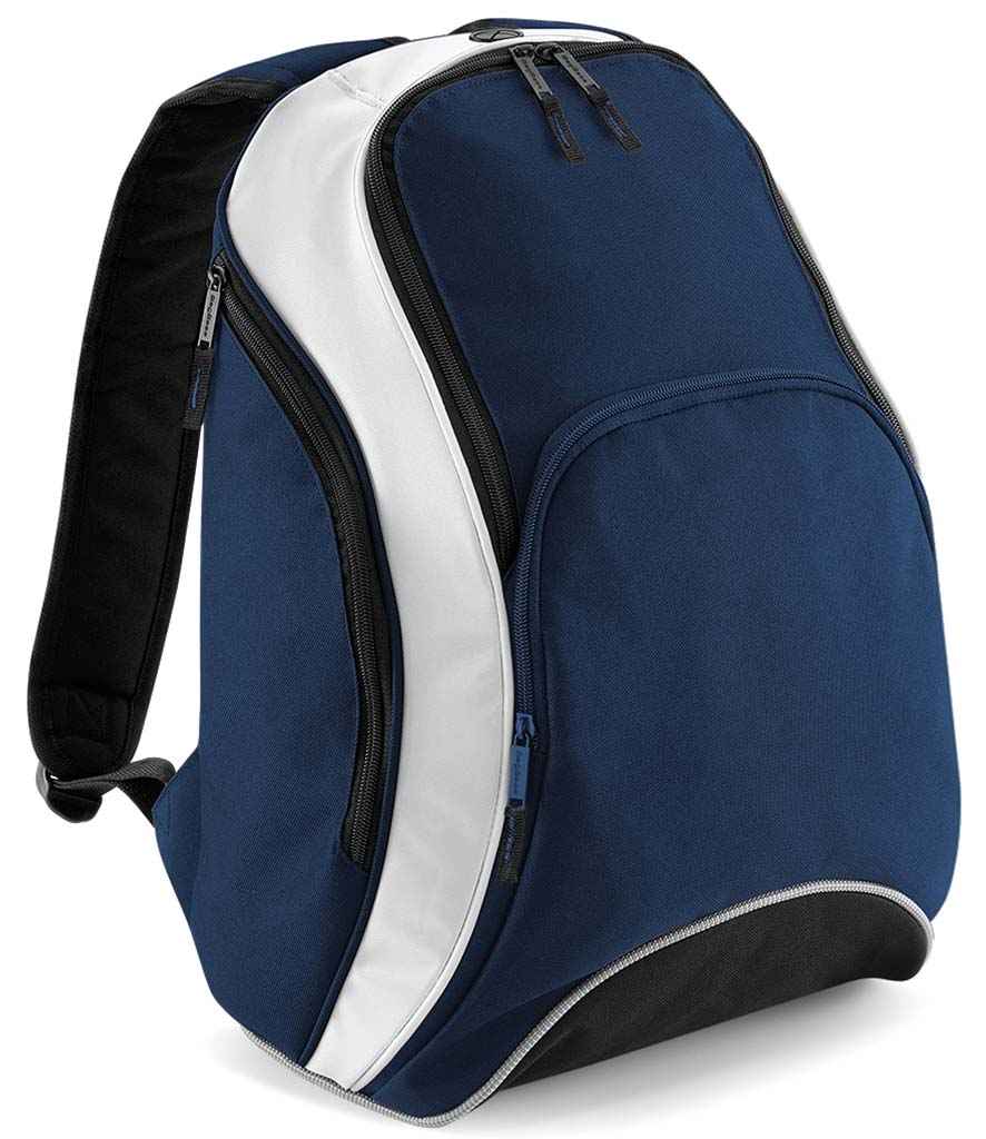 [BG571 FN/WH ONE] BagBase Teamwear Backpack (French Navy/White)