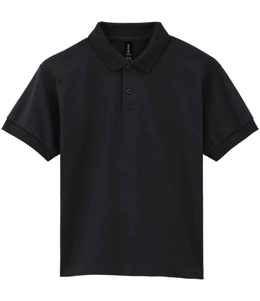 [GD40B BLK 7=M] Gildan Kids DryBlend® Jersey Polo Shirt (Black, 7=M)