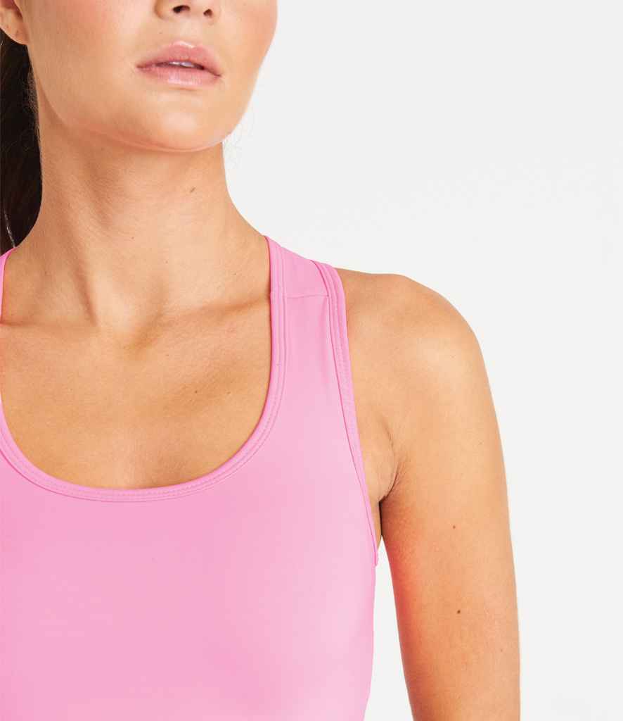 AWDis Ladies Cool Sports Crop Top (Arctic White, XXS)