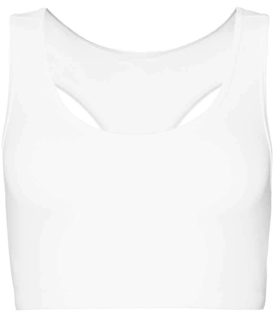 [JC017 ACW XS] AWDis Ladies Cool Sports Crop Top (Arctic White, XS)