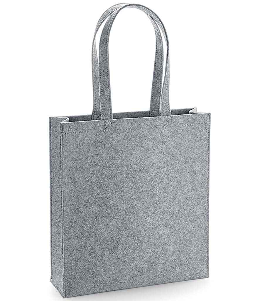 [BG723 GME ONE] BagBase Felt Tote Bag (Grey Melange)