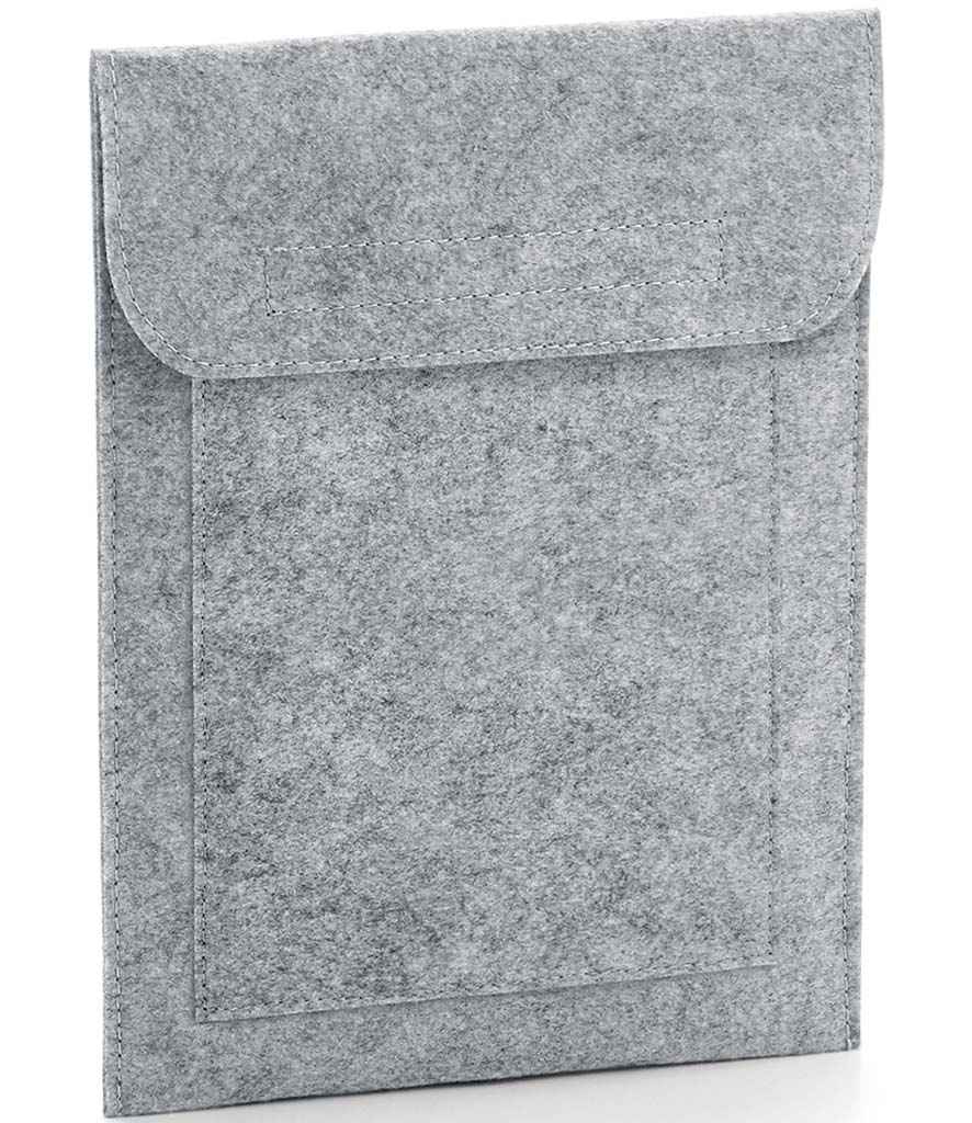 [BG727 GME ONE] BagBase Felt iPad®/Tablet Slip (Grey Melange)